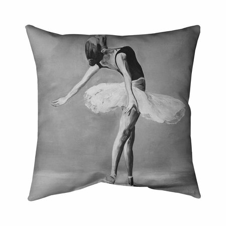 BEGIN HOME DECOR 20 x 20 in. Classic Ballet Dancer-Double Sided Print Indoor Pillow 5541-2020-SP23